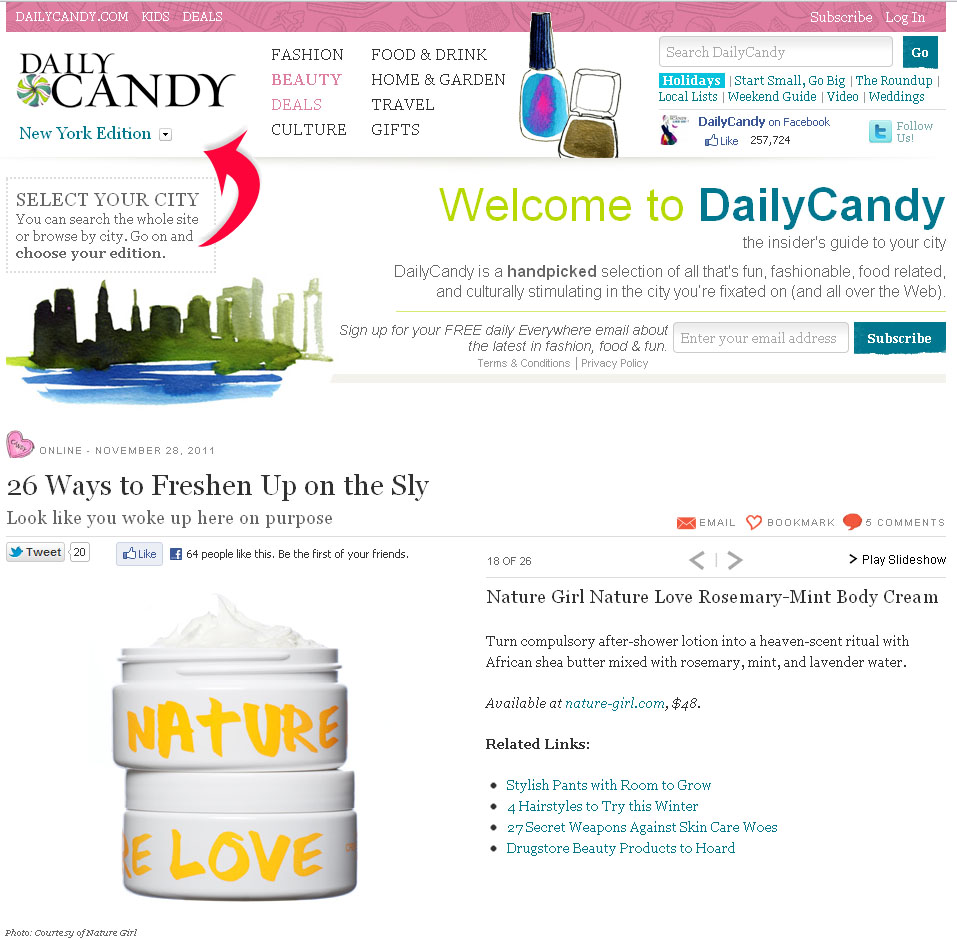 Daily Candy <br> November 2011